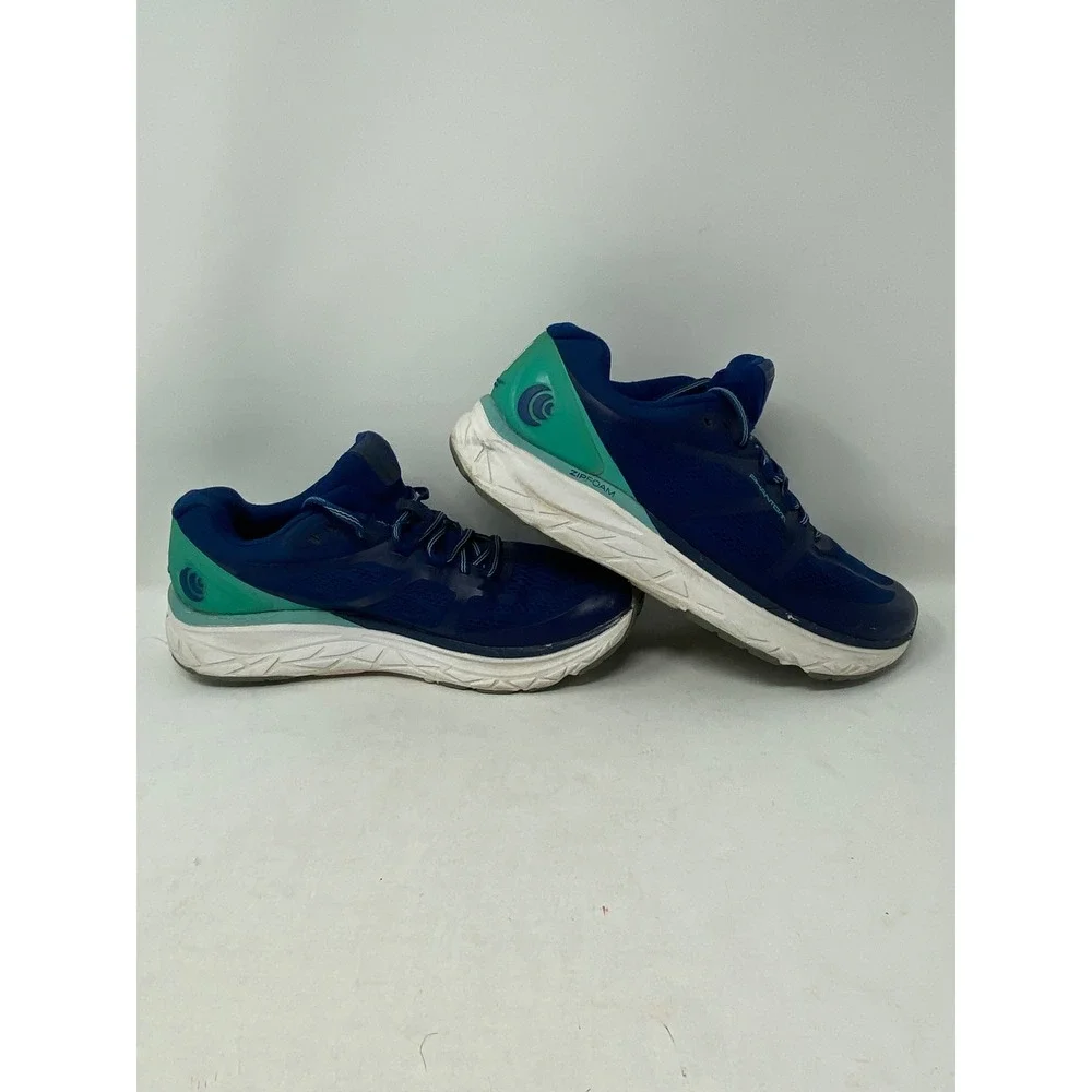 Topo Athletic Phantom Cobalt Seafoam Running Shoes Womens 10 Blue Green 5mm Drop